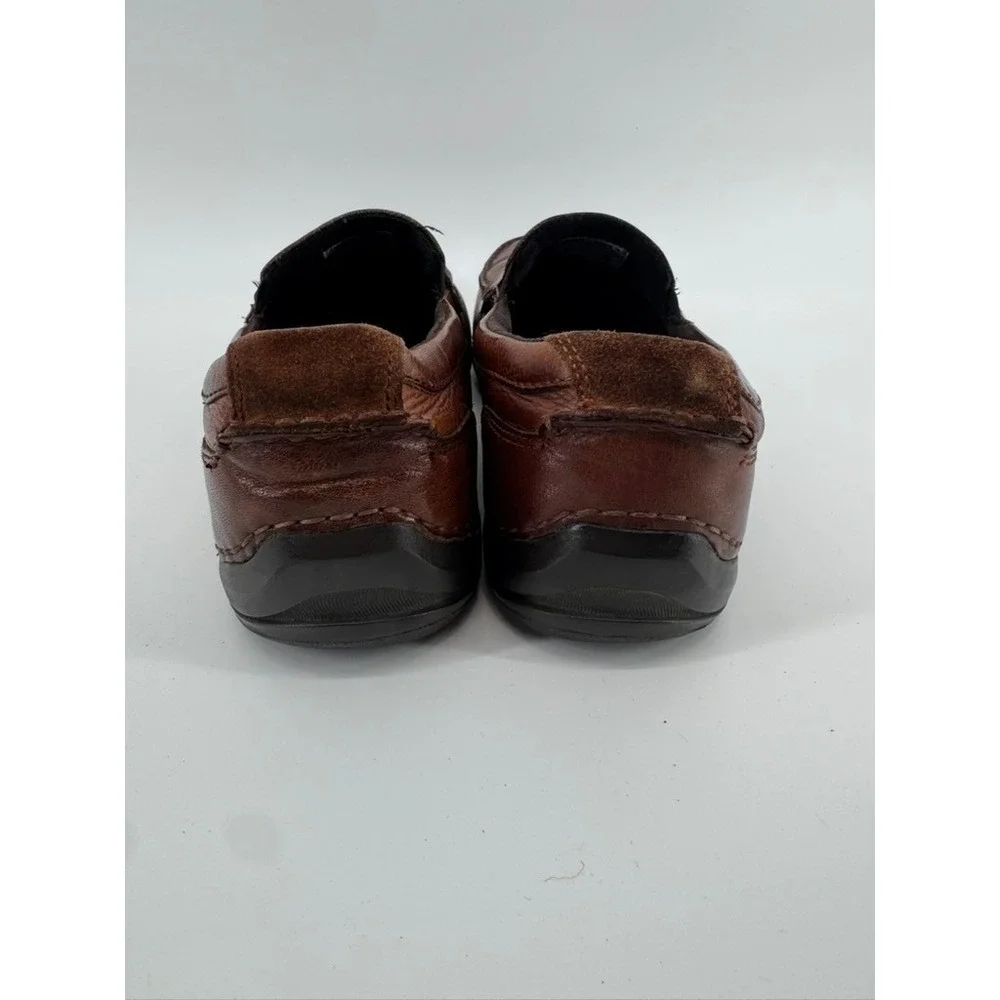 Rockport Mens prowalker Brown Leather Slip On Loafers adiPRENE Shoes Size 9 M